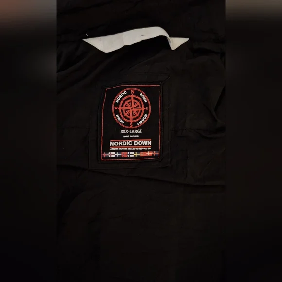Nordic Down ULTRA PERFORMANCE Jacket Windproof/ Waterproof 3XL Black - Red White - Picture 6 of 7